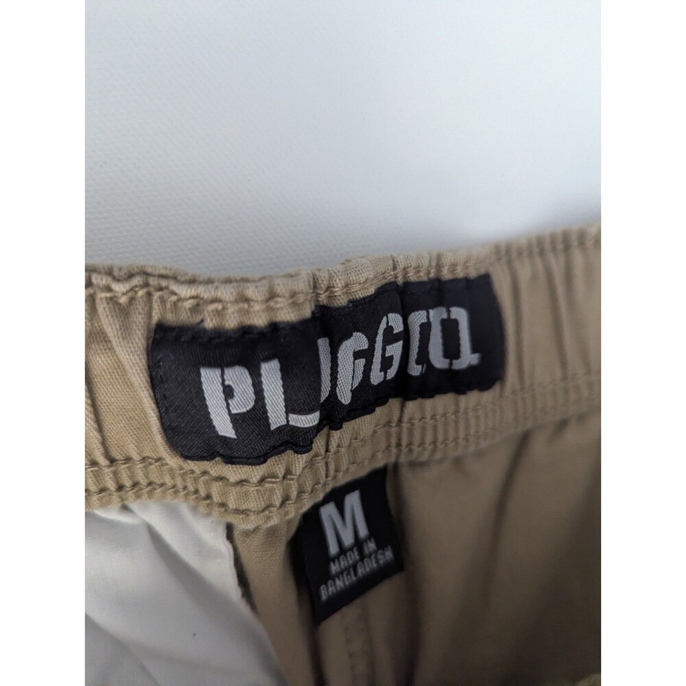 PLUGG Vintage Wash Men’s Brown Khaki Cargo Pants Size Medium Y2k - Picture 7 of 10